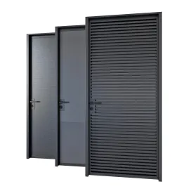 Black modern doors